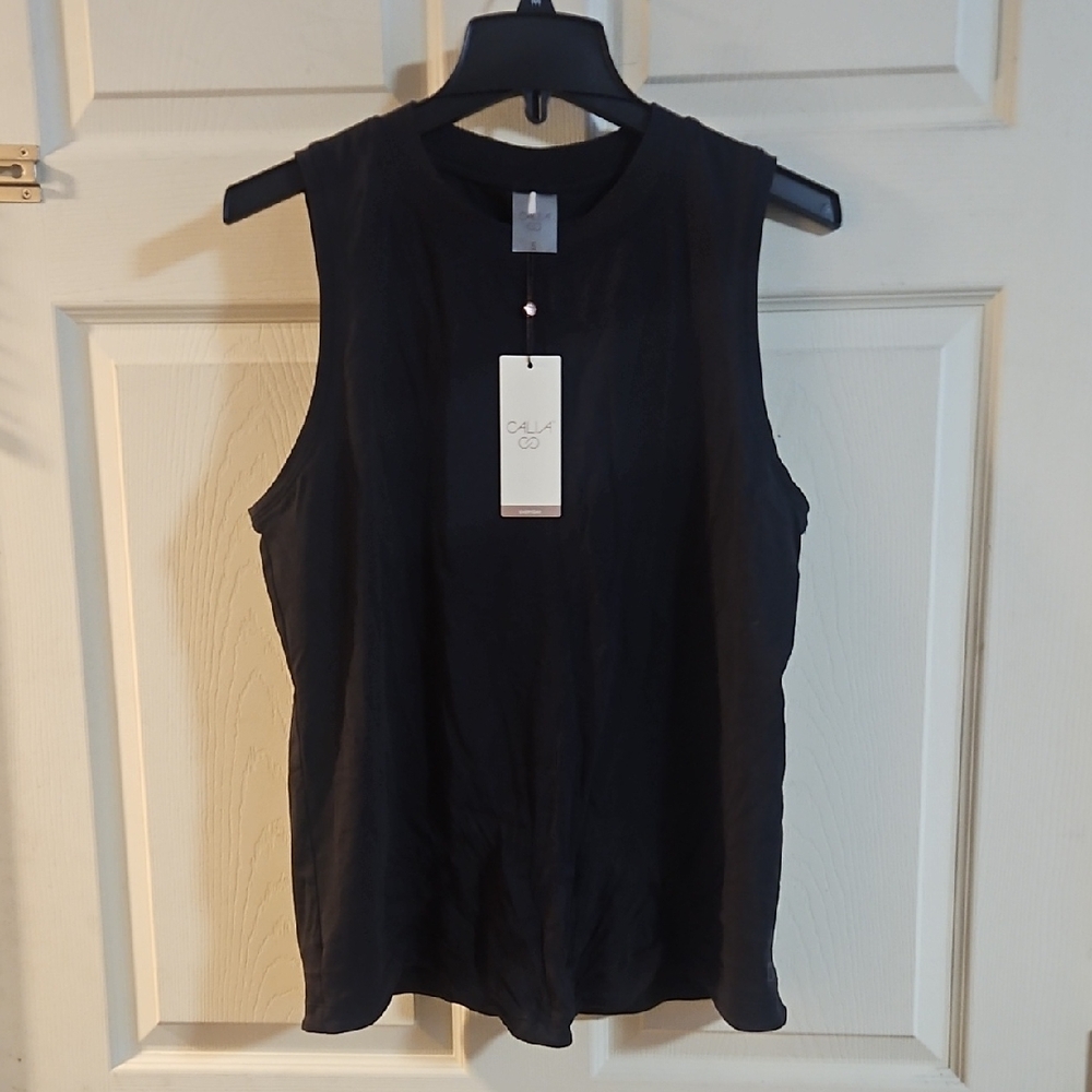 CALIA Women’s Everyday Boyfriend Tank: BLACK: NEW WITH TAGS: SIZE S